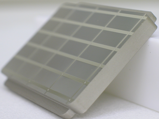 Hot-embossing stamp with cylindrical lens-arrays